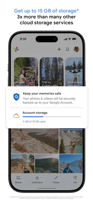 Google Photos: Backup & Edit screenshot 1 (App Store)